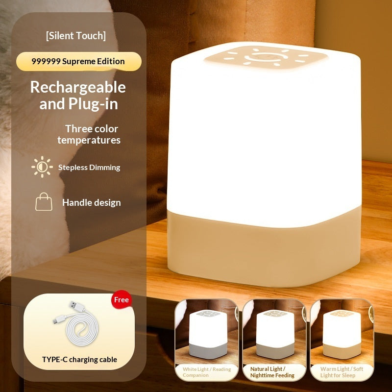 Baby Night Light - Soft Bedside Lamp for Nursery & Kids Room