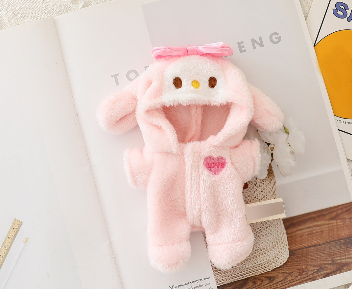 LABUBU Doll Clothes Outfit Set - Adorable Dress Up Accessories (15-17cm)