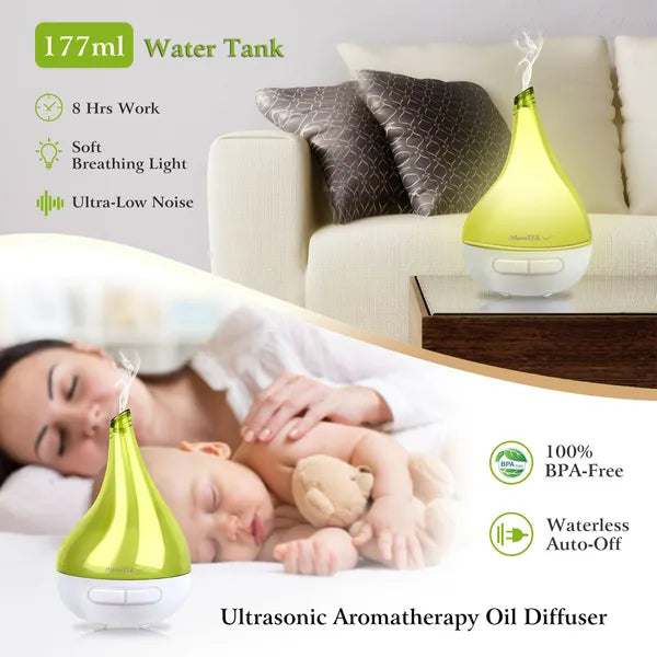 Cool Mist Humidifier - Ultrasonic Aroma Diffuser for Nursery & Home
