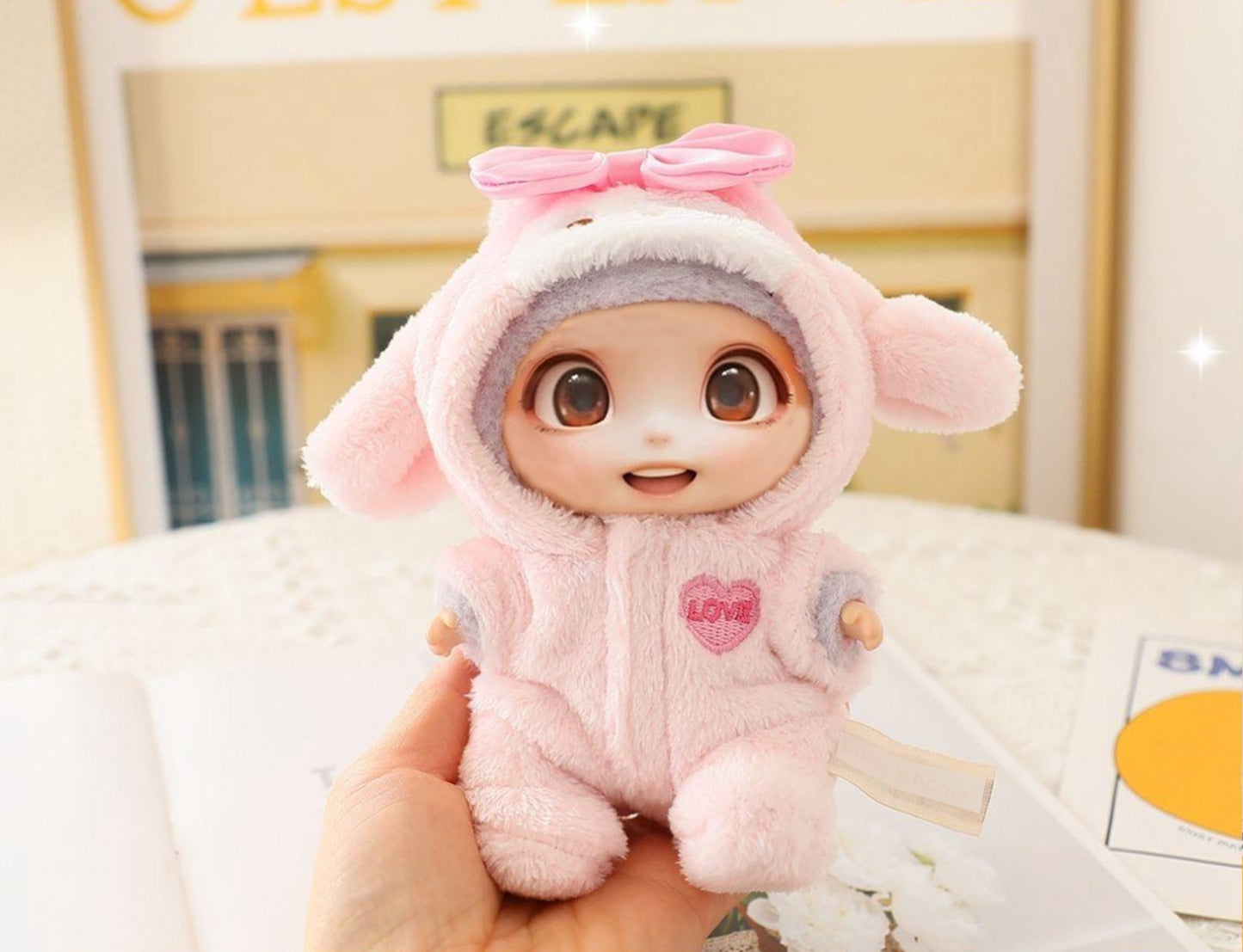 LABUBU Doll Clothes Outfit Set - Adorable Dress Up Accessories (15-17cm)