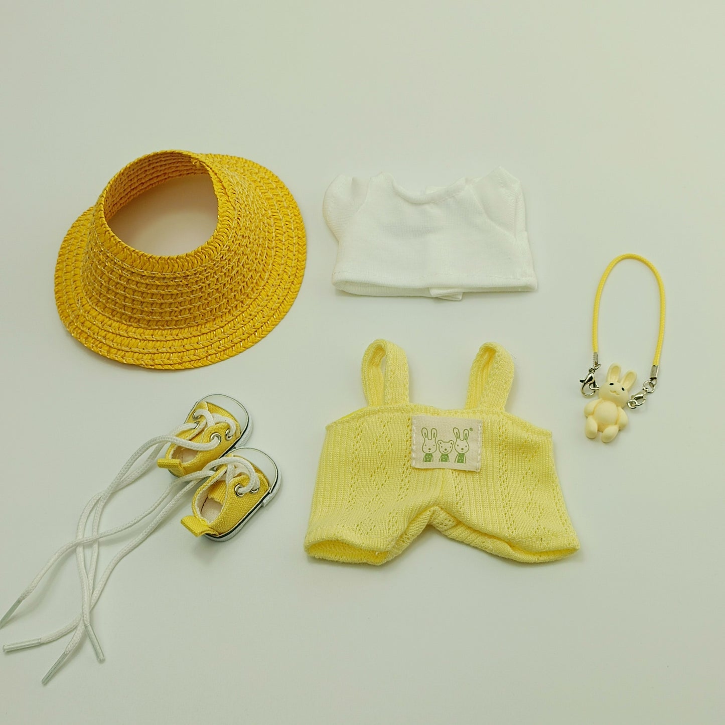 5-Piece LABUBU Doll Clothes Set - Hat, Shoes & Outfit Accessories (15-17cm)