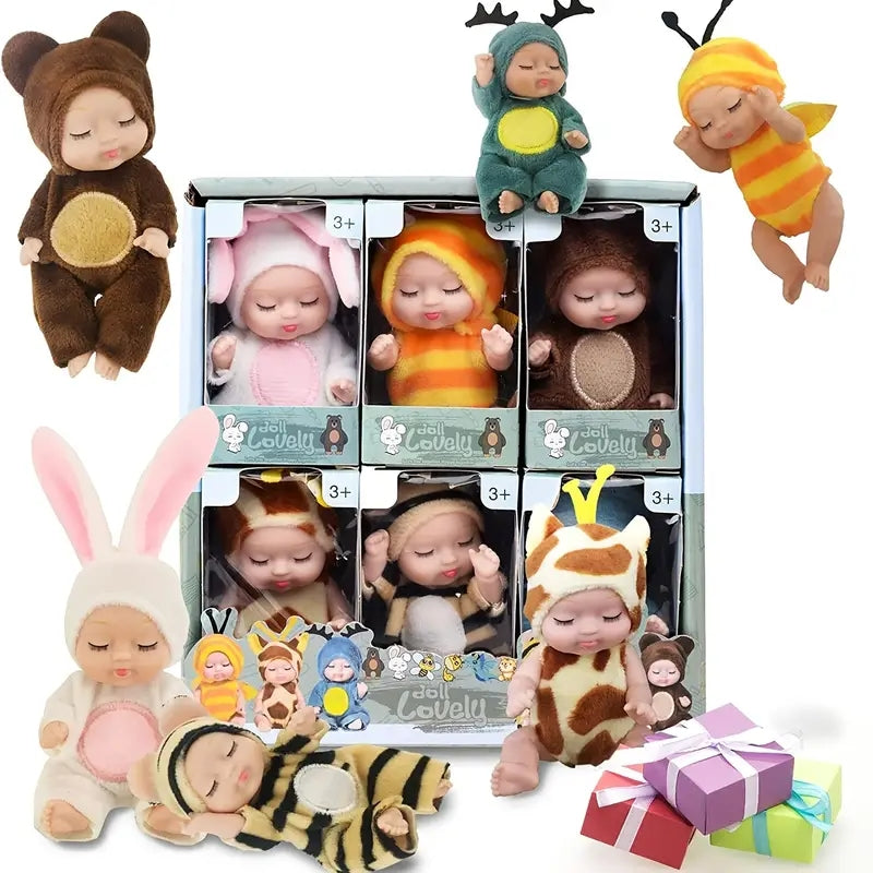 6-Piece Princess Doll Gift Box - Perfect Birthday & Holiday Gift Set