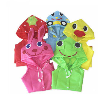 Kids Funny Raincoat - Waterproof Rain Jacket for Children