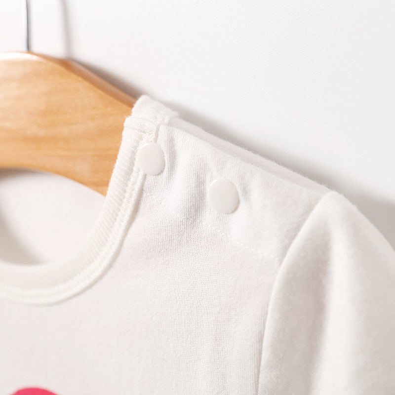 Baby Short Sleeve Triangle Romper - Summer Body Onesie