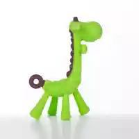Giraffe Baby Teether Toy - Soft Silicone Molar Stick