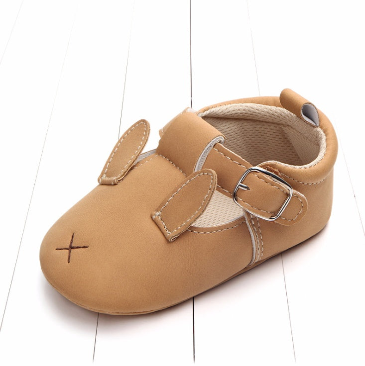 Baby Shoes - Cartoon Animal Matte Leather Non-Slip Soft Bottom