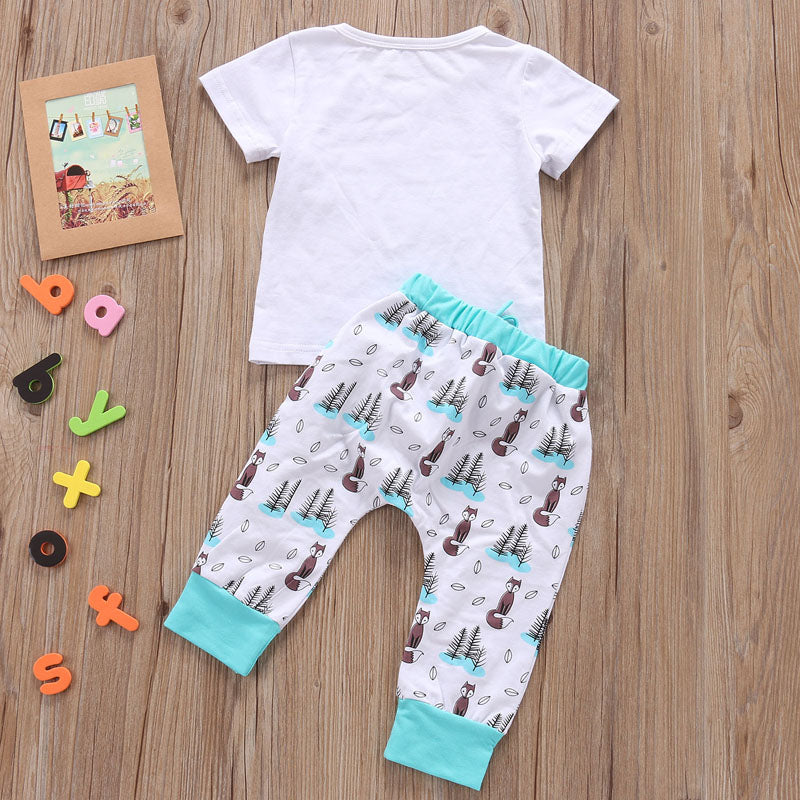 Newborn Baby Clothes Set - T-Shirt & Pants Outfit for Boys & Girls