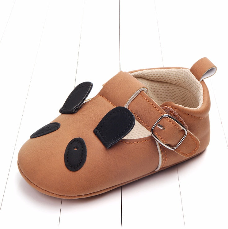 Baby Shoes - Cartoon Animal Matte Leather Non-Slip Soft Bottom