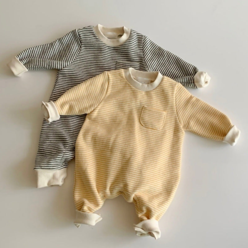 Baby Striped Jumpsuit - Outdoor Overall Romper