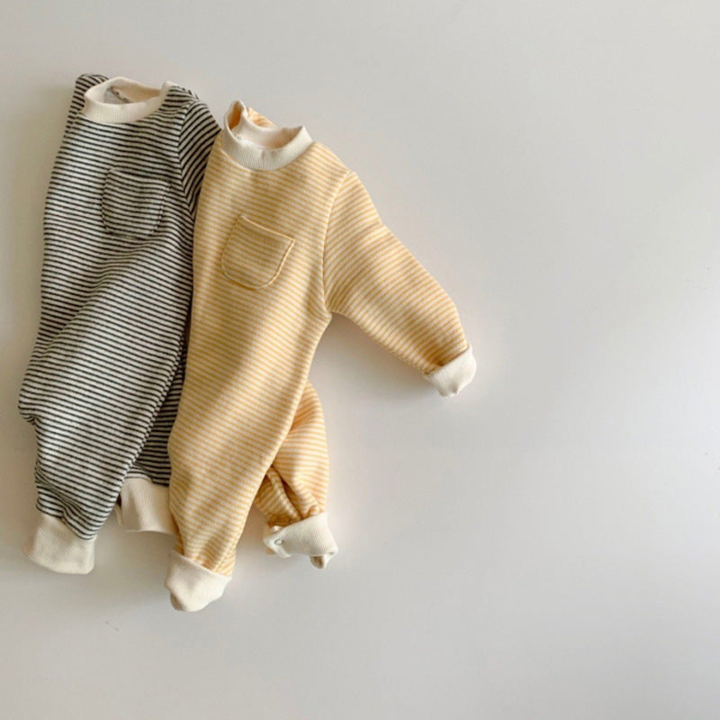 Baby Striped Jumpsuit - Outdoor Overall Romper