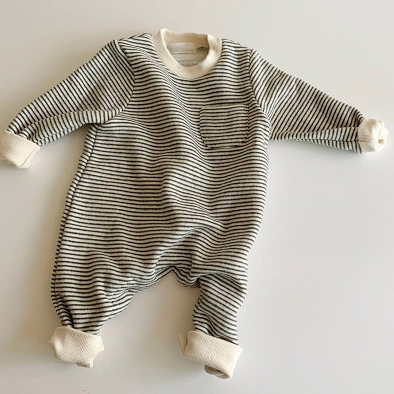 Baby Striped Jumpsuit - Outdoor Overall Romper
