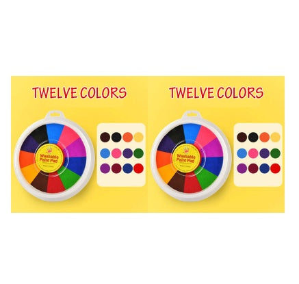 Finger Paint Set - Non-Toxic Washable Pigment for Kids