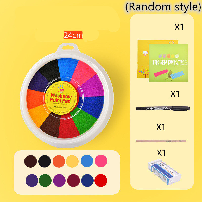 Finger Paint Set - Non-Toxic Washable Pigment for Kids