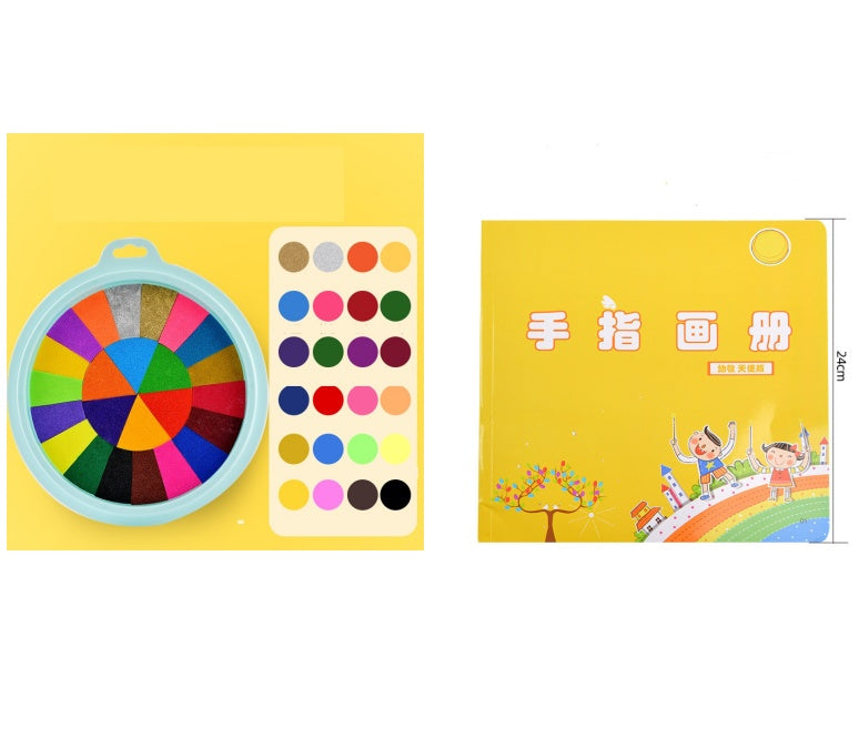 Finger Paint Set - Non-Toxic Washable Pigment for Kids