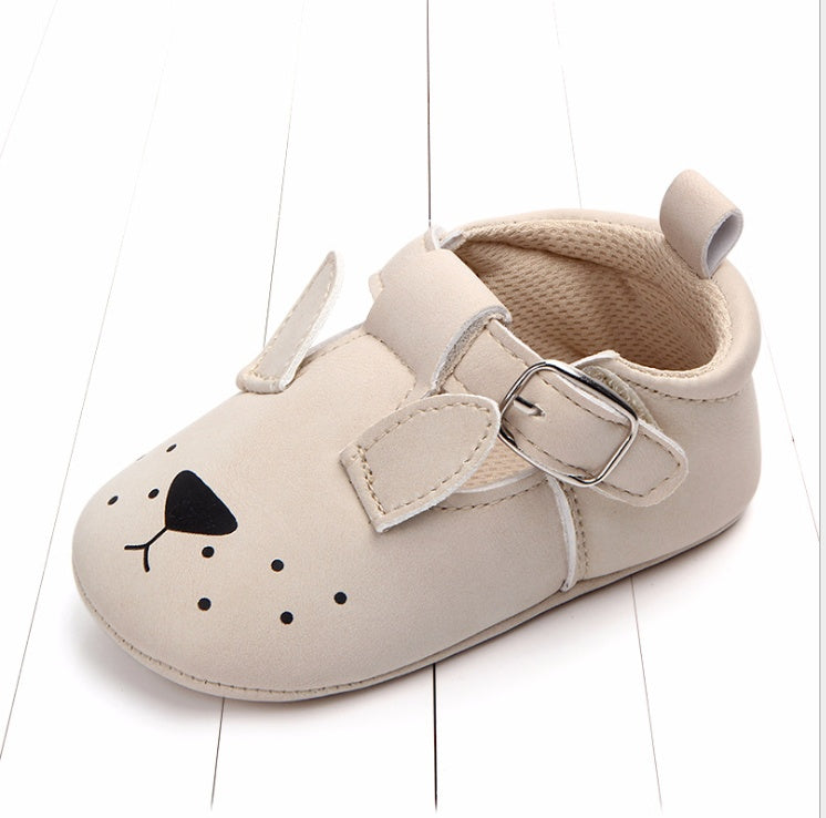 Baby Shoes - Cartoon Animal Matte Leather Non-Slip Soft Bottom