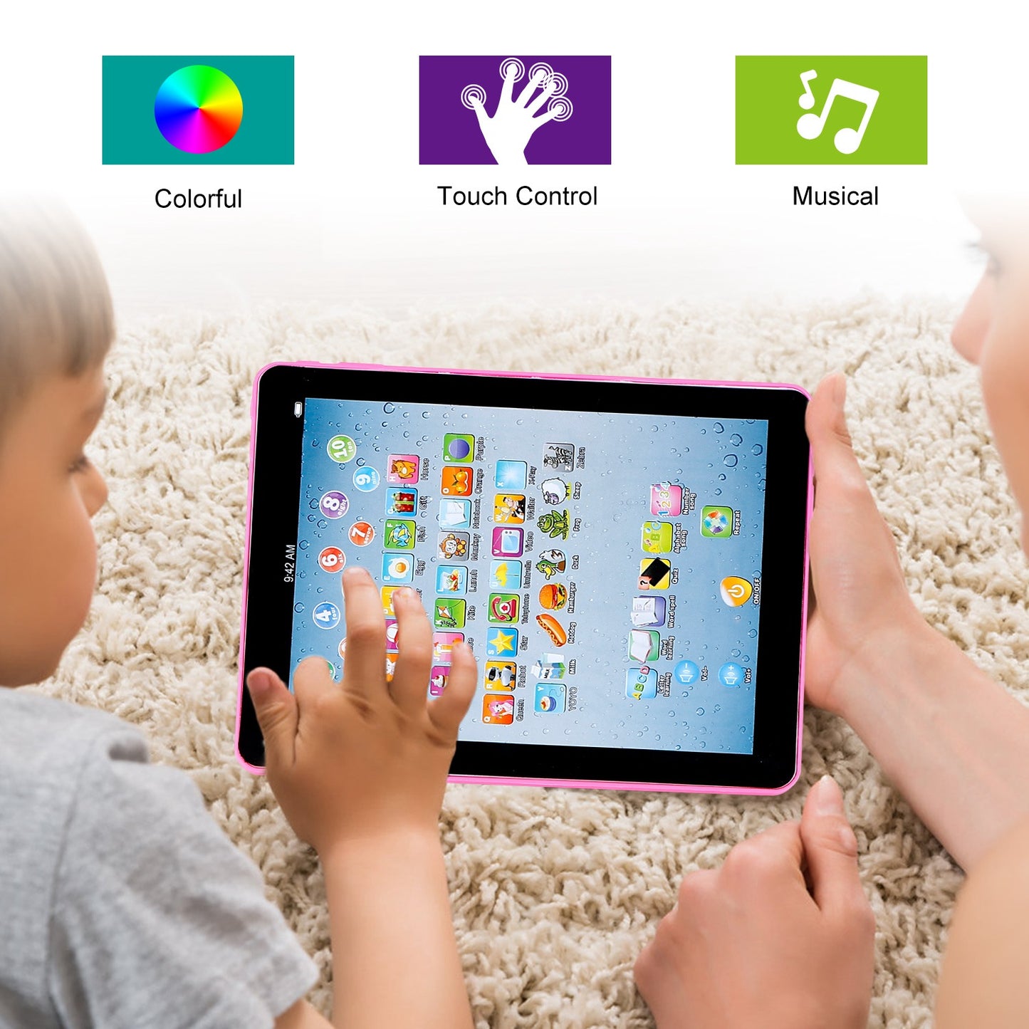 Baby Learning Tablet - Educational Touch Screen Toy for Kids 1-6 Years