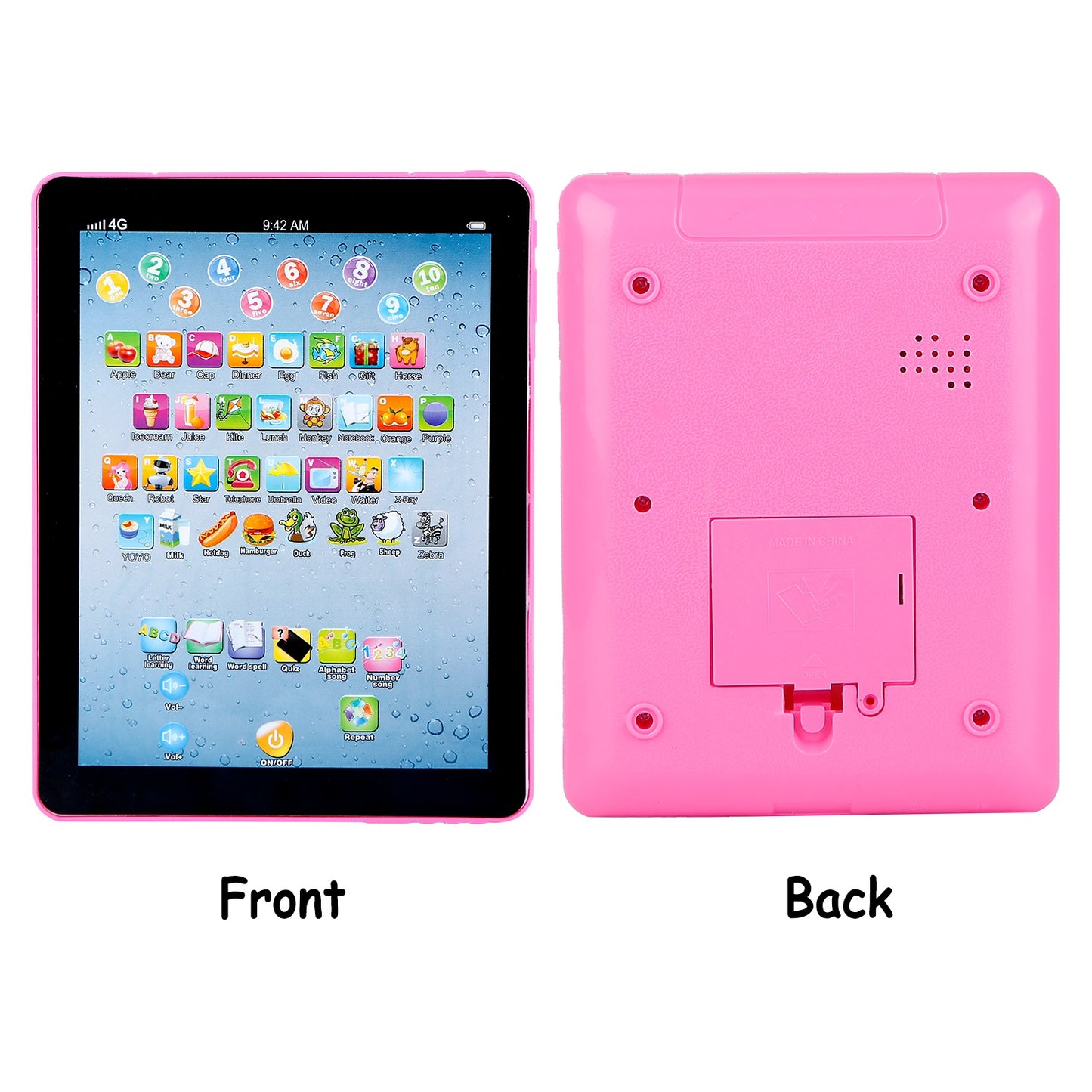 Baby Learning Tablet - Educational Touch Screen Toy for Kids 1-6 Years