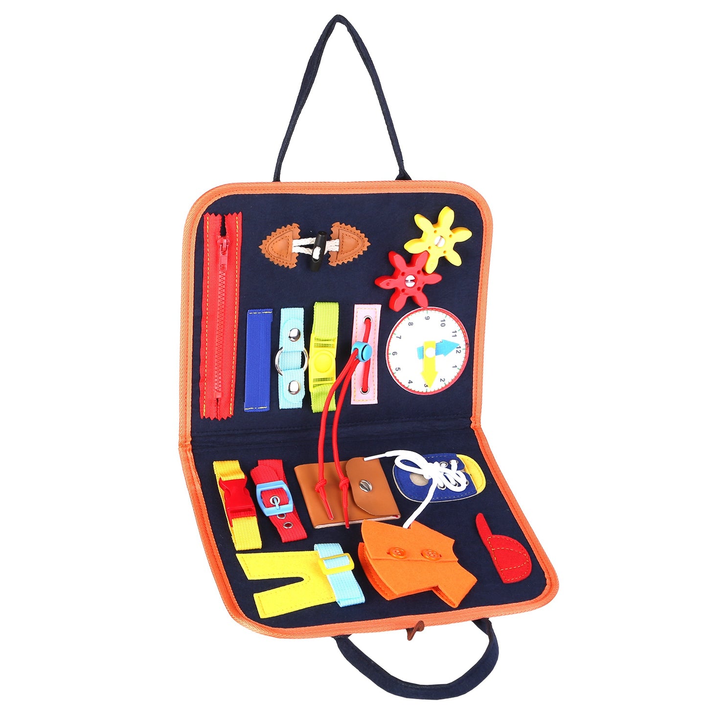 Kids Busy Board - Montessori Sensory Activity Learning Toy for Ages 1-6