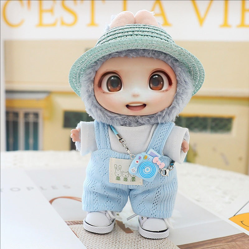 5-Piece LABUBU Doll Clothes Set - Hat, Shoes & Outfit Accessories (15-17cm)