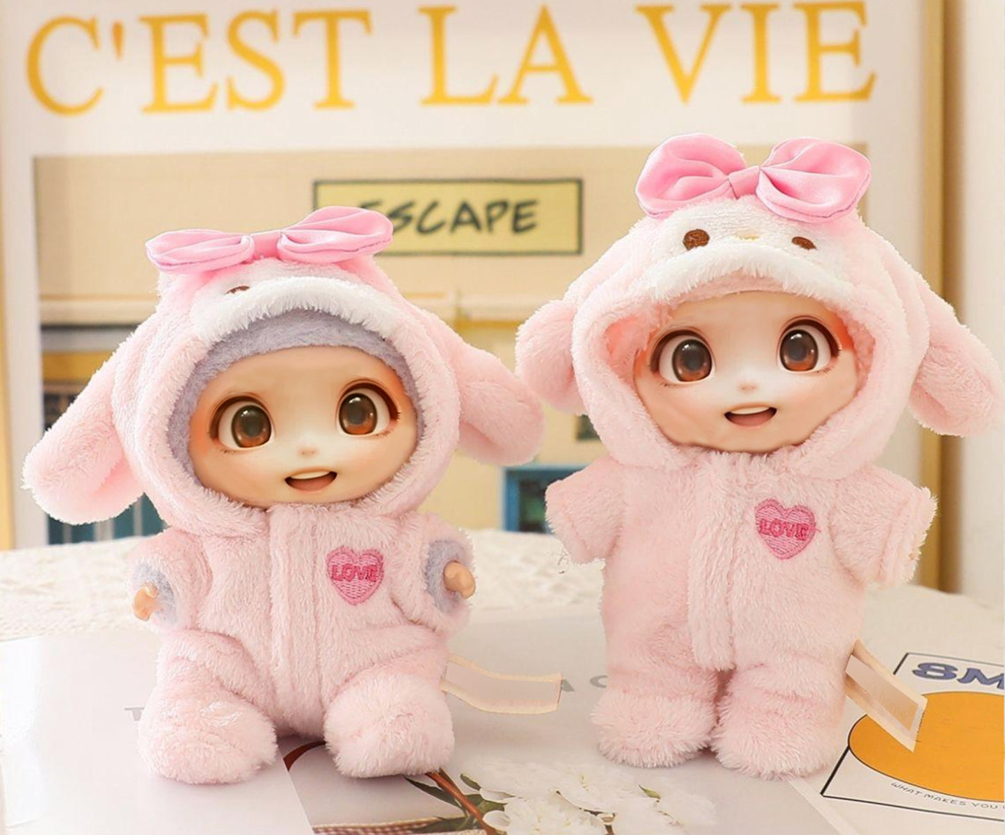 LABUBU Doll Clothes Outfit Set - Adorable Dress Up Accessories (15-17cm)