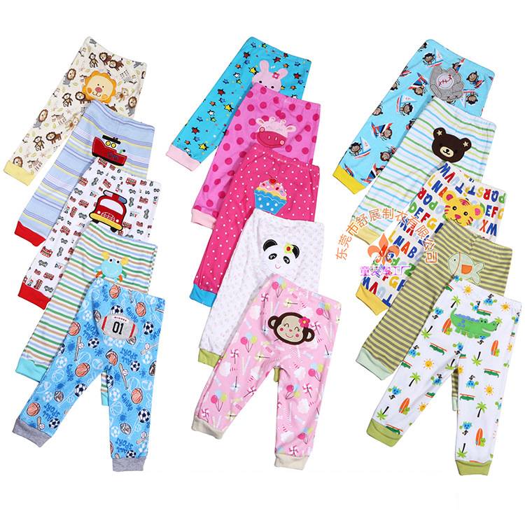 Kids Cartoon Print Leggings 5-Pack - Colorful Pants Set