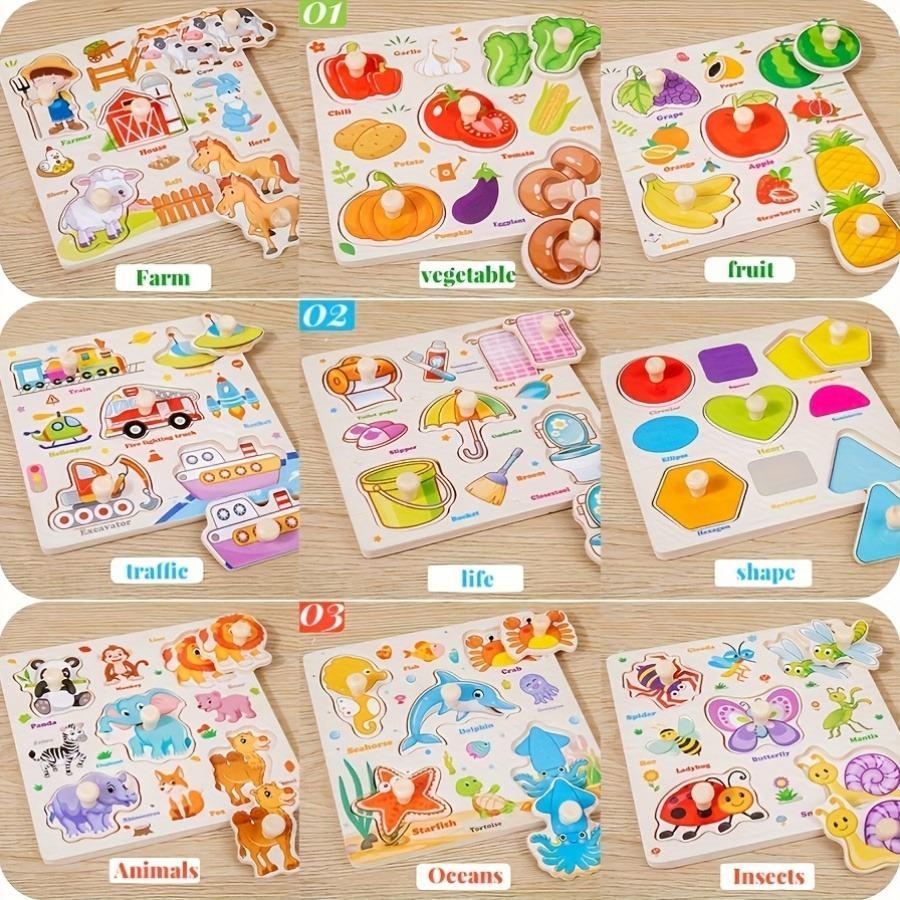 Wooden 3D Puzzle - DIY Assembly Building Kit for Kids