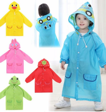 Kids Funny Raincoat - Waterproof Rain Jacket for Children