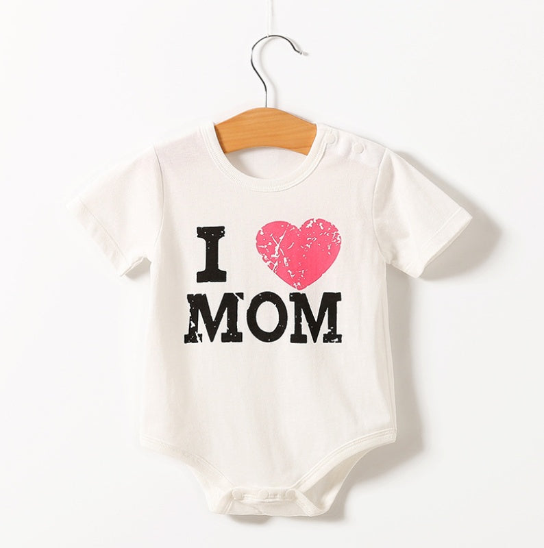 Baby Short Sleeve Triangle Romper - Summer Body Onesie