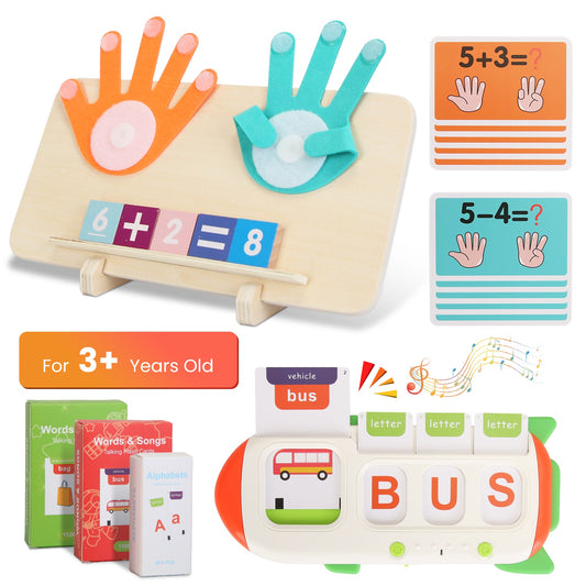 Talking Flash Cards & Finger Counting Math Board - Interactive Learning Toy