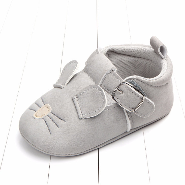 Baby Shoes - Cartoon Animal Matte Leather Non-Slip Soft Bottom