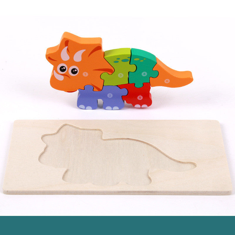 Wooden Montessori Educational Toys - 3D Building Blocks Set
