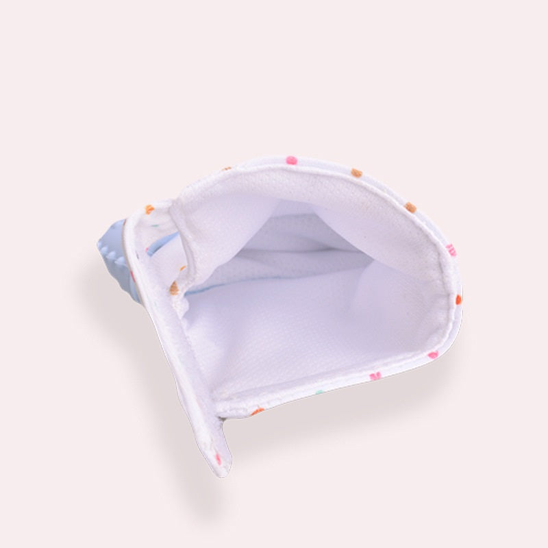 Baby Teether Gloves - Anti-Bite Silicone Molar Gloves with Sound