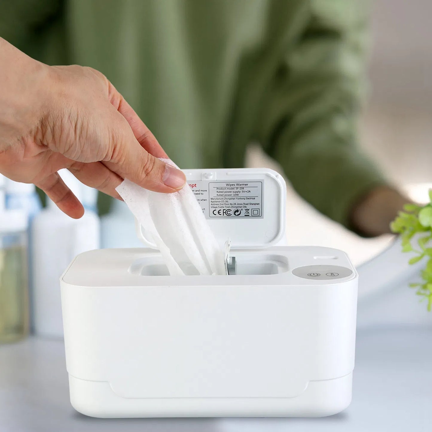 Baby Wipe Warmer - 3 Temperature Settings with Night Light
