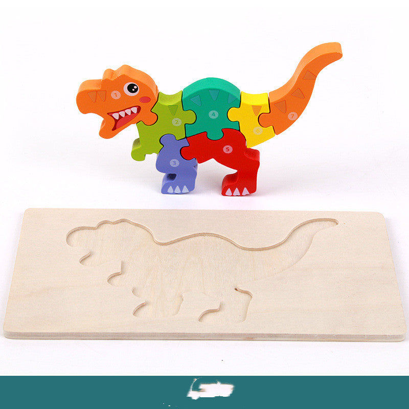 Wooden Montessori Educational Toys - 3D Building Blocks Set
