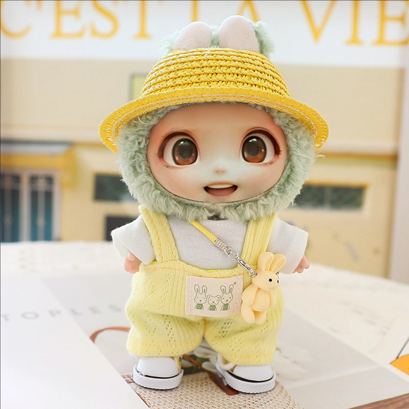 5-Piece LABUBU Doll Clothes Set - Hat, Shoes & Outfit Accessories (15-17cm)