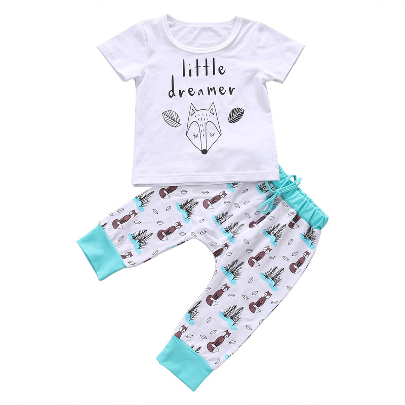 Newborn Baby Clothes Set - T-Shirt & Pants Outfit for Boys & Girls