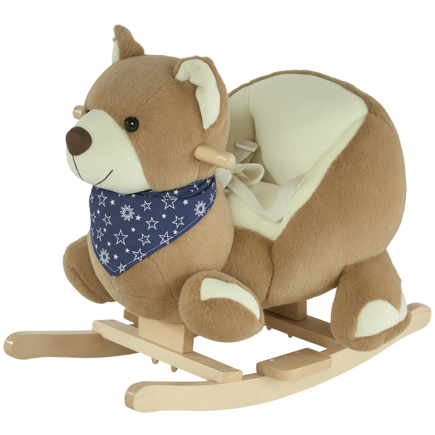 Baby Rocking Horse Bear - Plush Ride-On with Lullaby & Pedals (Ages 18-36 Months)