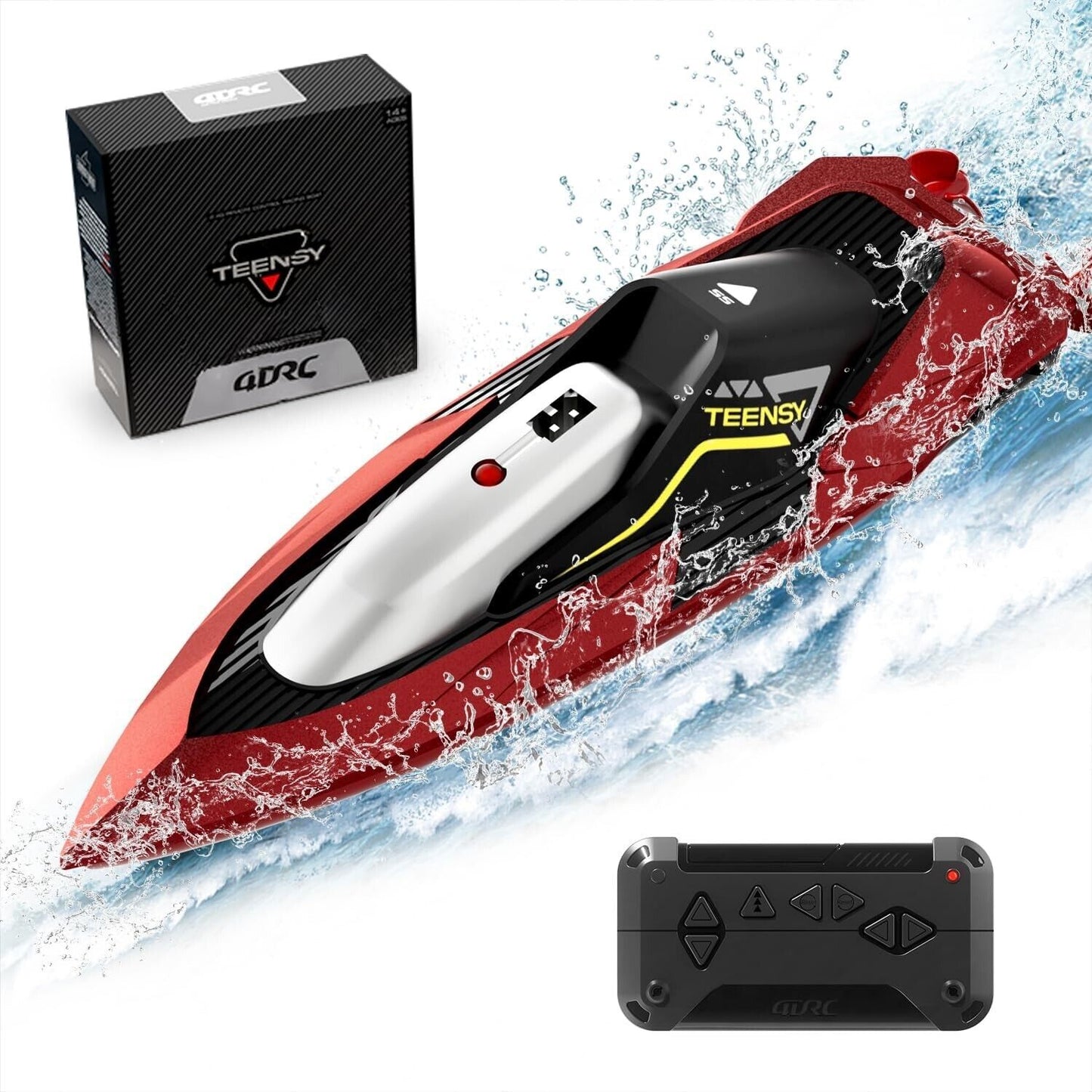 4DRC S5 Fast RC Boat - 20 MPH Racing Boat for Pools & Lakes