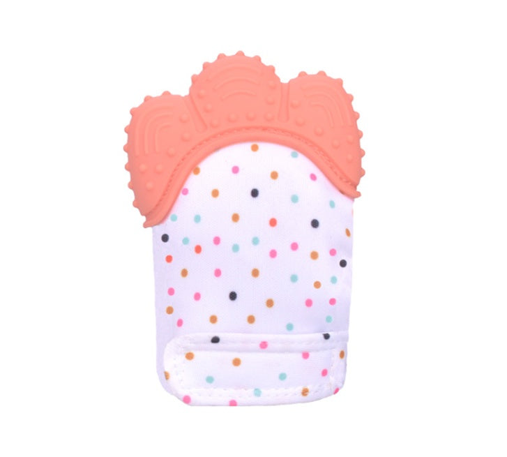 Baby Teether Gloves - Anti-Bite Silicone Molar Gloves with Sound