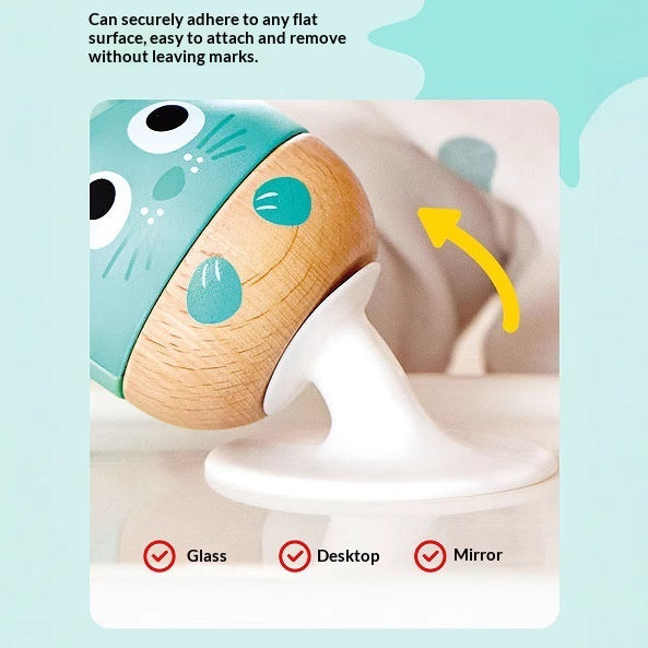 Baby Teething Rattle - Safe Silicone Teether & Rattle Toy