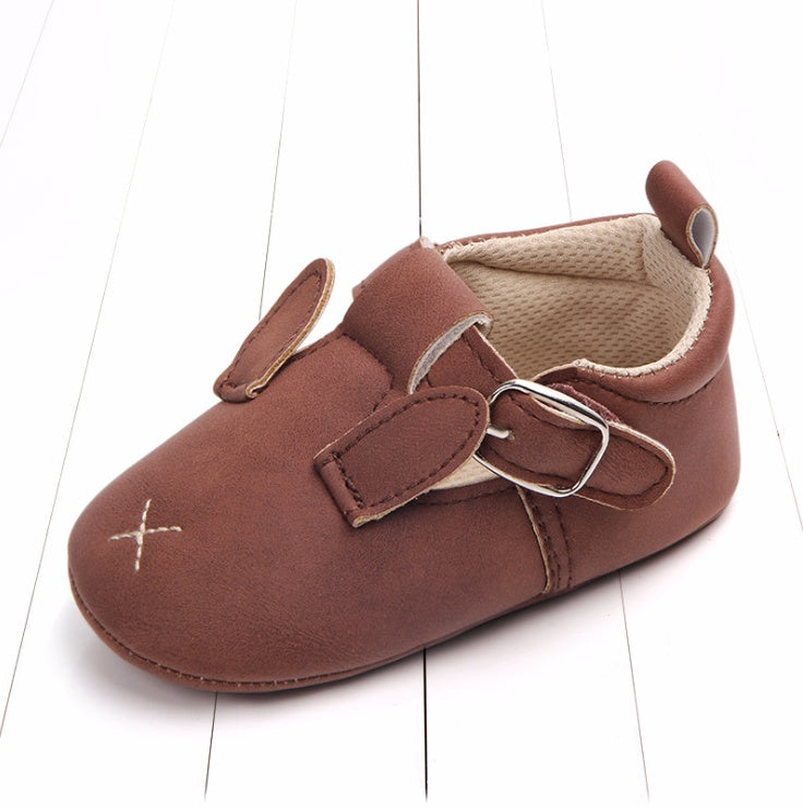 Baby Shoes - Cartoon Animal Matte Leather Non-Slip Soft Bottom