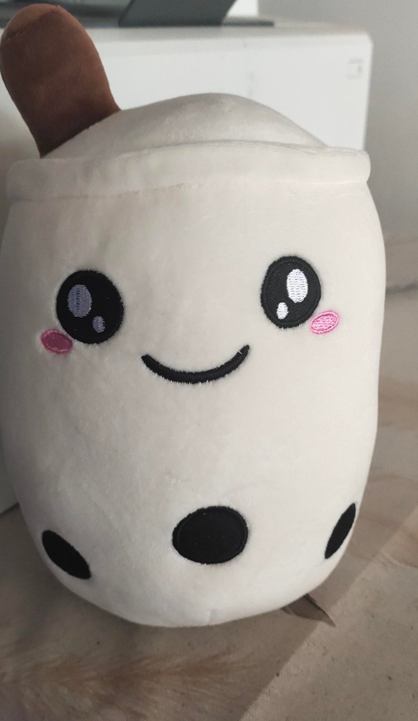 Cute Bubble Tea Plush Pillow - Kawaii Strawberry Milk Tea Stuffed Toy