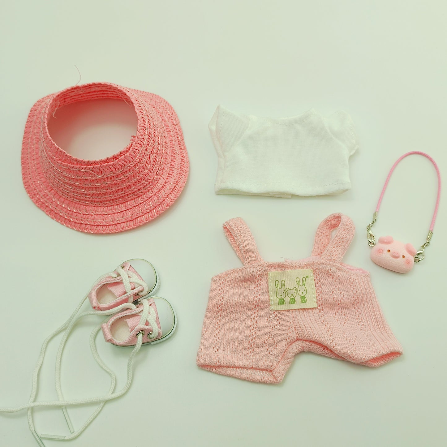 5-Piece LABUBU Doll Clothes Set - Hat, Shoes & Outfit Accessories (15-17cm)