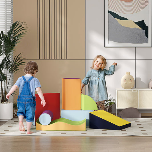 7-Piece Soft Climb & Crawl Activity Play Set - Contemporary Design