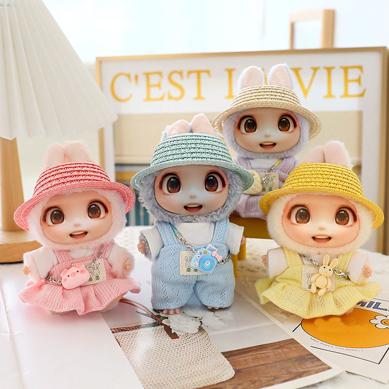 5-Piece LABUBU Doll Clothes Set - Hat, Shoes & Outfit Accessories (15-17cm)