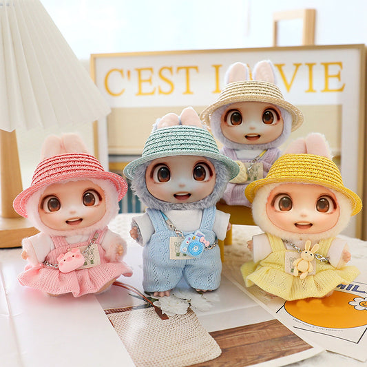 5-Piece LABUBU Doll Clothes Set - Hat, Shoes & Outfit Accessories (15-17cm)