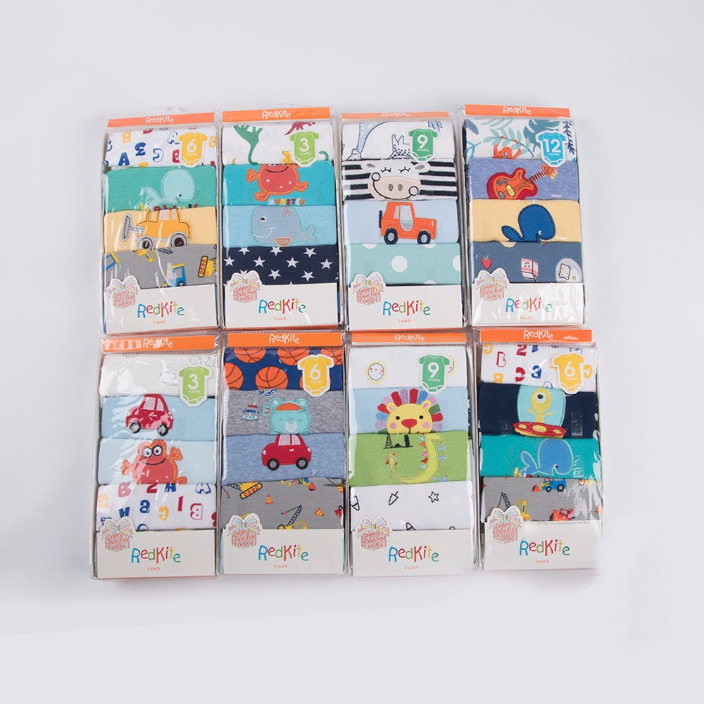 Baby Triangle Bibs 5-Pack - Harmony Bandana Drool Bibs