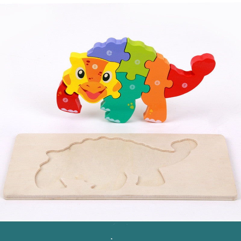 Wooden Montessori Educational Toys - 3D Building Blocks Set