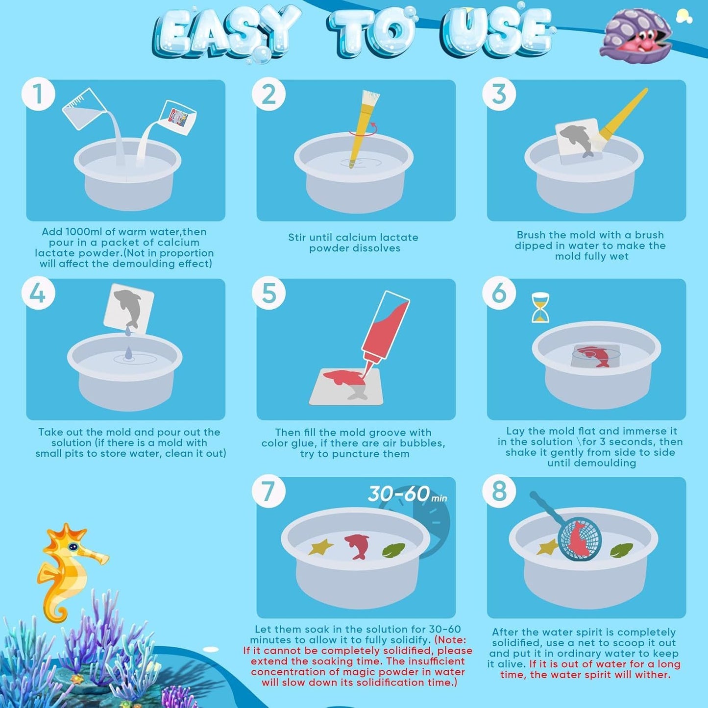 Magic Gel Water Pet Set - DIY Slow-Rebound Toy Craft Kit