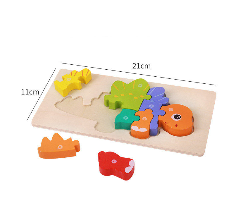 Wooden Montessori Educational Toys - 3D Building Blocks Set